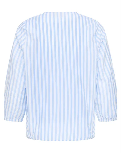 Fransa - FRCatona Bluse 1 - Della Robbia Blue Stripe